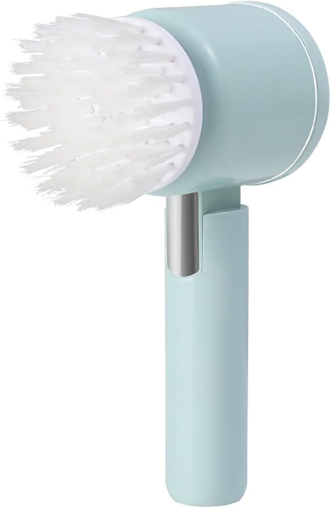 Electric Spin Scrubber,Cordless Rechargeable Shower Scrubber with 3 Replaceable Cleaning Brush Heads for Bathroom/Kitchen/Floor/Tile,A