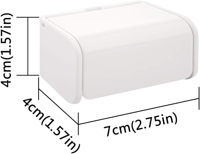 Toothbrush Holder Wall Mounted with Cover for Bathroom, 2 Slots Toothbrush Storage Organizer for Shower, Self Adhesive Toothbrush Hanger Rack for Dorm, Cabinet