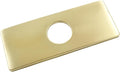 Biaungdo 6" Hole Cover Deck Plate, Brushed Gold Escutcheon Plate Stainless Steel Bathroom Faucet Plate Rectangle Faucet Cover Plate for 1 or 3 Hole Bathroom Vanity Sink Faucet