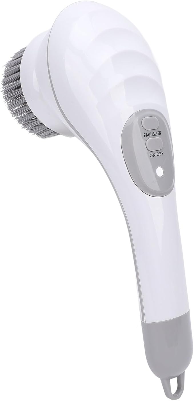 Electric Scrubber Kit - 2 Gears Handheld Cordless Brush for Kitchen & Bathroom, Ergonomic Design for Easy Use