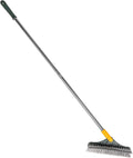 Floor Scrub Brush with Long Handle and V-Shaped Double-Sided Bristles Bathroom Floor Scrubber Seam Cleaning Tool for Tile, Shower, and Wall Grout Cleaning –, Random Color,