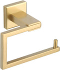 GERZWY Gold Stainless Steel Toilet Paper Holder Paper Towel Dispenser Tissue Roll Hanger Wall Mounted JG1905-BE