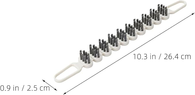 2pcs Bendable Crevice Cleaning Brushes Double End Small Hard Bristle Scrubbers for Kitchen and Household Gap Surfaces