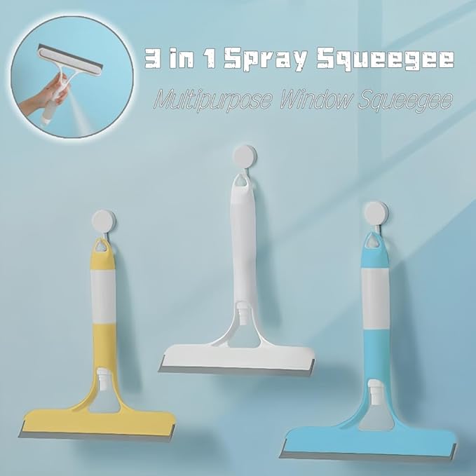 2025 Upgrade 3 in 1 Window Cleaning Scraper for Car, Home, Kitchen Window