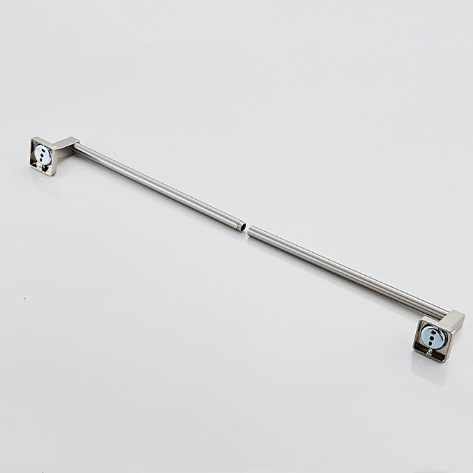 Bathroom Wall Mounted Towel Rack,24 Inch Brushed Nickel Towel Bar with Stainless Rack and Hand Towel Holder, Shower and Bath Towel Racks for Bathroom Wall(Total Length 26-Inch)