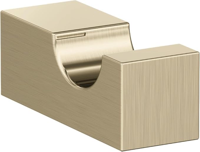 Amerock BH36080BBZ | Golden Champagne Single Robe Hook | 7/8 in. (22 mm) Length Towel Holder | Monument | Towel Hook for Bathroom | Bathroom Hardware | Bath Accessories