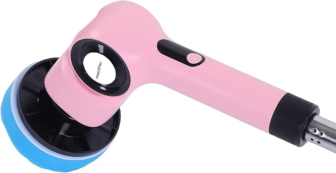 Electric Brush, Cordless Rechargeable Rotating Scrub Brush with Adjustable Angle and Interchangeable Heads, for Kitchen Bathroom Stovetop