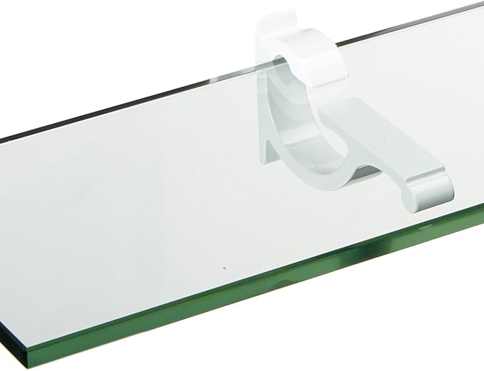 Spancraft Glass M-4.75x27-White Monarch Glass Shelf, White, 4.75" x 27"