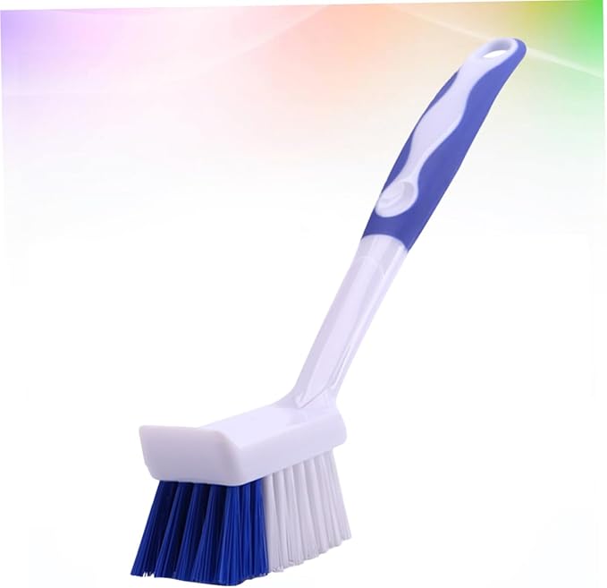 2pcs Practical Long Handle Brush Multifunctional Cleaning Tool for Kitchen Grout Brush Bowl Pot Cleaning