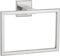 Angle Simple Hand Towel Holder Brushed Nickel, SUS 304 Stainless Steel Square Bathroom Towel Ring Hanger, Wall Mount, 7.09 Inches