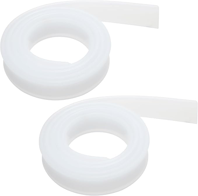 MECCANIXITY Replacement Squeegee Rubber for Window, Glass, Shower Doors, Tile Wall Cleaning, 41.34 Inch, White Pack of 2