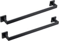 BANOLUX Towel Rack, 16-Inch Single Towel Bars for Bathroom, Towel Racks for Bathroom Wall Mounted SUS304 Stainless Steel Hand Towel Holder Heavy Duty, Matte Black Towel Bar 2 Pack, A7-TB-MB-16IN-2Pack