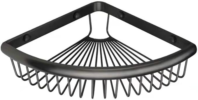 Corner Shower Basket Brass Shower Caddies for Bathroom Corner Caddy Bathroom Shelf Organizer Matte Black