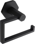 GERZWY Bathroom Toilet Paper Holder Stainless Steel Paper Towel Dispenser Tissue Roll Hanger Wall Mounted, Matte Black