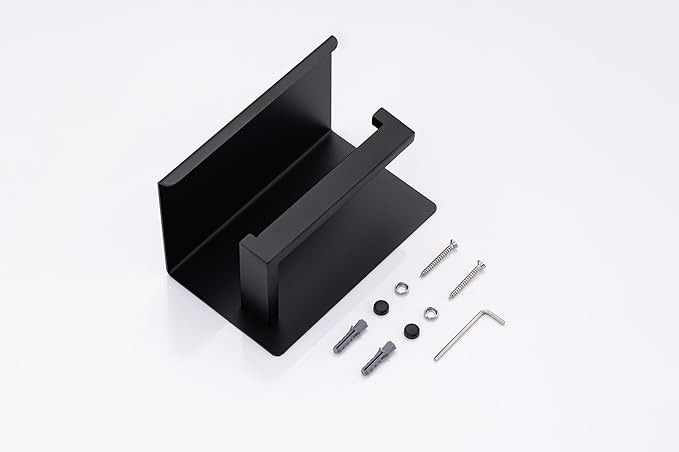 10 Pack Matte Black Bathroom Hardware Set - SUS304 Stainless Steel Wall-Mounted Towel Bar, Holder & Racks, 23.6 Inch