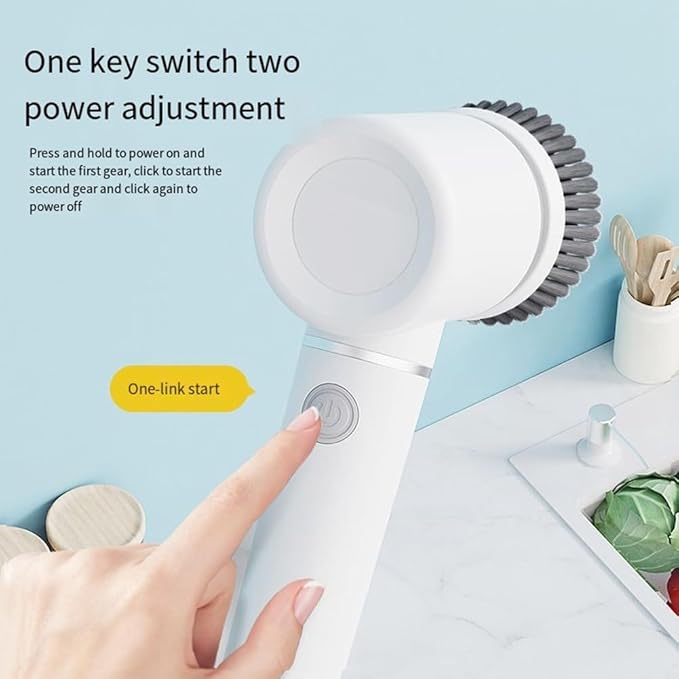 Electric Mini Cleaning Brush, Battery Tool Brush, Wall Tile Floor Kitchen Multi-Functional Cleaning Brush Easy to Use