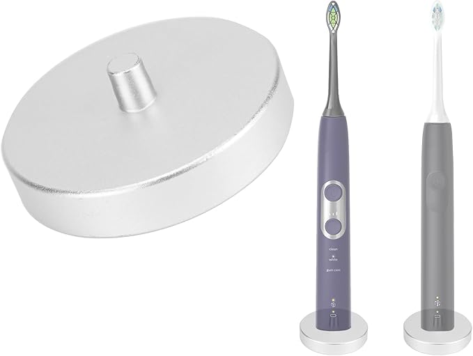 Silver Electric Toothbrush Holder for Bathroom, Stainless Steel Freestanding Brush Holder, Compatible with Philips Sonicare Protective Clean 5100, 4100, 5300, 6500, 6100, New Philips 1100, 2100