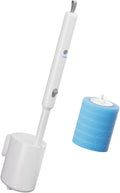 Electric Rotating Toilet Brush Wall Mounted with Throwaway Head 360 Degree Scrubber Tool for Stubborn Stain Wall Mounted Electric Toilet Brush