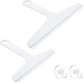 New Talent 2 PCS Shower Squeegee White, for Shower Glass, Shower Doors, Bathroom, Window and Car Glass(1 Large and 1 Small)