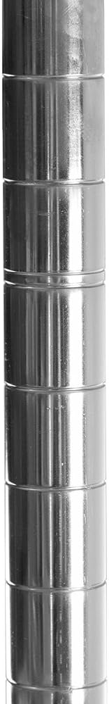 Shelving Inc. 8" d x 24" w x 84" h Chrome Wire Shelving with 4 Tier Shelves, Weight Capacity 800lbs Per Shelf