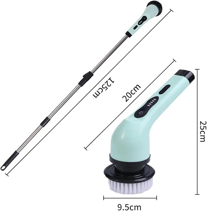 Fit for 9-in-1 Electric Cleaning Brush - Versatile Spin Scrubber for Kitchen, Bathroom, and More(White 3 Heads)