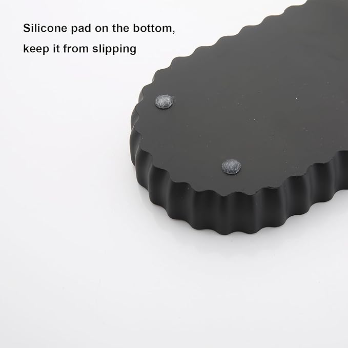 Bathroom Tray Black Countertop, Resin Bathroom Vanity Tray for Toilet Bathroom Organizer for Perfume, Makeup, Jewelry, Candle, Key Ring Décor Bathroom Accessories Vanity Storage