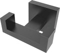 Ruacq Double Towel Hooks for Bathrooms, Heavy Duty Stainless Steel Square Bathroom Hooks, Wall Mounted Towel Hanger for Robe & Coat, Ideal for Kitchen, Bedroom, and Hotel Use(Matte Black)