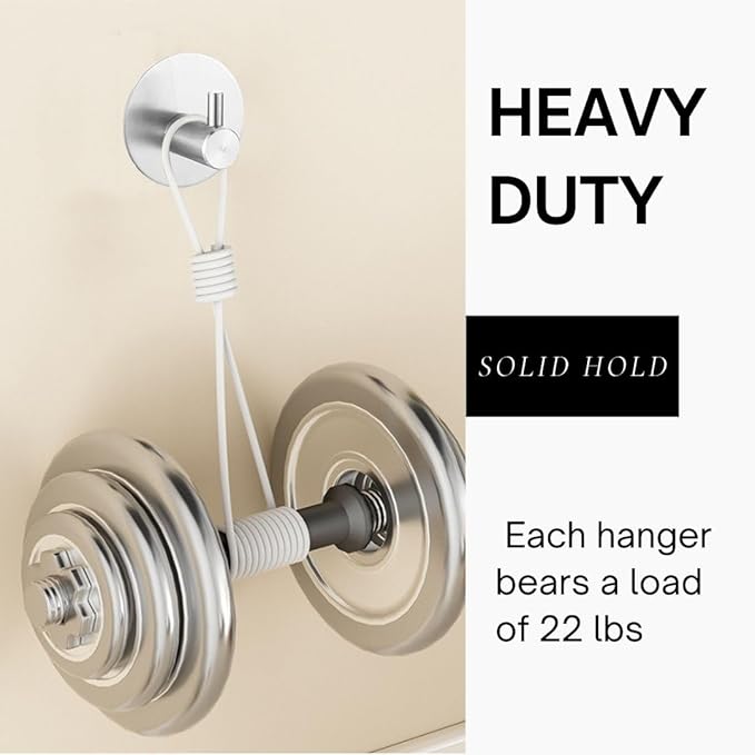 Miliocry 6 Packs Bathroom Towel Hooks, Adhesive Hooks Heavy Duty Wall Hook, Waterproof Stainless Steel Towel Hanger Robe Hat Coat Holder, Wall Mount Hooks for Bathroom,Bedroom,Kitchen(Silver-Round)