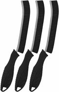 3-Piece Crevice Cleaning Brush with Hard Nylon Bristles – Grout Scrub Brush for Window Tracks, Tile Gaps, Sink Fixtures & Appliance Crevices – Household Cleaning Tool