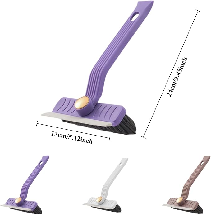 360° Rotating Gap Cleaning Brush - Multi-Purpose Hard Bristle Crevice Brush for Kitchen, Bathroom, Home, 9.45"x5.12"x1.97" (White)