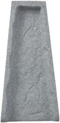 Rubberific Premium Rubber Downspout Splash Block, Rain Guard, Stone Textured Drain Extender (Gray)