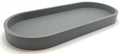 Happitasa Premium 12” x 5” Silicone Vanity Tray | Sink and Surface Organizer with Sturdy Non-Slip Base | Heat Safe, Dishwasher Safe (Grey)