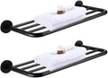 Hotel Towel Racks for Bathroom Wall Mounted, 30 Inch Towel Shelf for Bathroom, 2-Tier Bathroom Towel Rack, Black