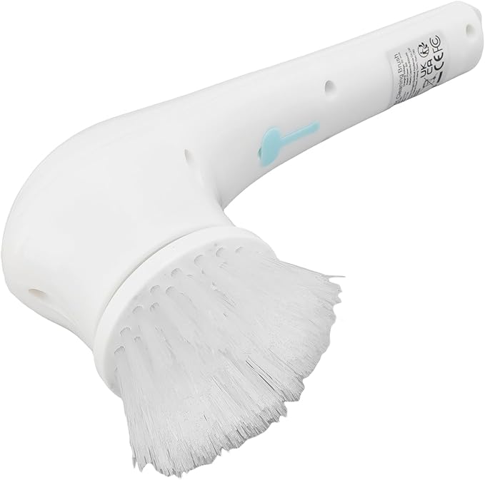 Electric Spin Scrubber Cordless Rechargeable Powerful Cleaning Brush with 5 Brush Heads for Bathroom Sink Window Kitchen ABS Material 380g 800mAh Battery