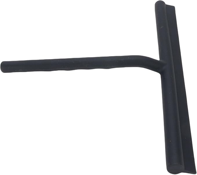 Zerodis Shower Squeegee with Silicone Construction for Glass and Tile, Ergonomic Grip and Convenient Hook for Bathroom and Kitchen Use (58mm)