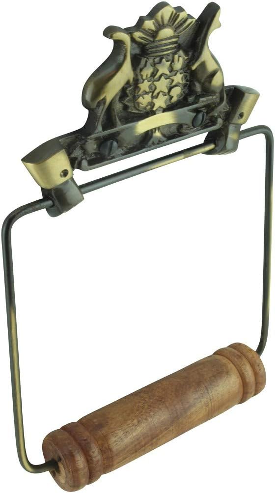 Renovators Supply Toilet Paper Holder - Antique Wall Mount Toilet Paper Holder - Sanitary Paper Holder - Vintage Bathroom Decor - Colonial Tissue Holder - Antique Brass, Vintage, Pack of 1
