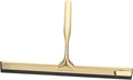 Shower Squeegee Deluxe Stainless Steel Wiper for Glass Mirrors Windows and Tiles Weighted Handle for Smooth Cleaning for Bathroom and Home Use Golden
