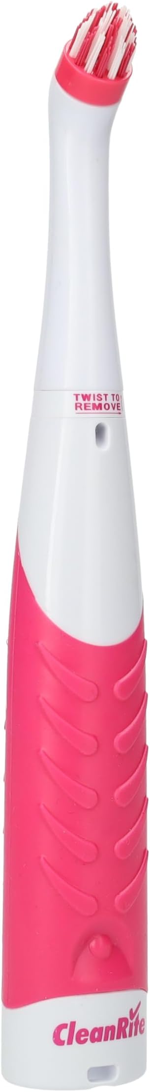 CleanRite® Multi Scrubber Electric Cleaning Brush - 10,000 RPM | Versatile & Compact (135g) | Battery Operated | Dimensions: 3.8 x 3 x 28 cm | IPX6 Waterproof - Pink