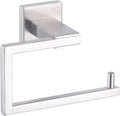 GERZ Bathroom Toilet Paper Holder SUS 304 Stainless Steel Tissue Paper Roll Holder Wall Mount, Brushed Finish JG1905-LS