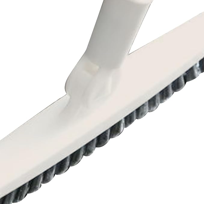 Long Handle Crevice Brush Floor Tile Grout Brush Corner with Sturdy Plastic for Bathroom Kitchen Toilet (Beige 120cm)