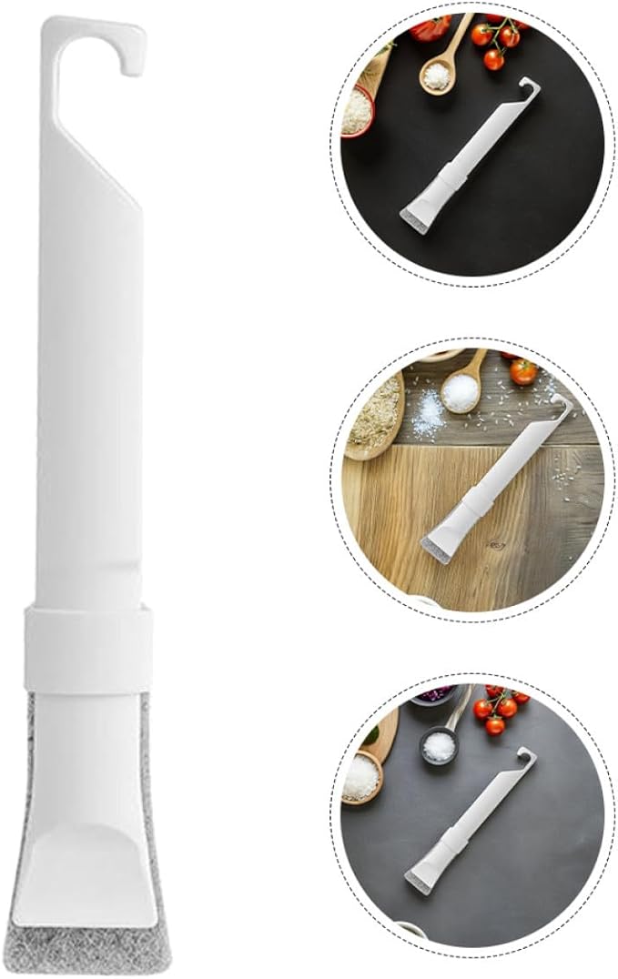 jojofuny Multi-Purpose Crevice Cleaning Brush Set with Scraper, Small Kitchen and Sink Brushes for Deep Detail Cleaning of Grout, Corners, and Tight Spaces – 10 Replacement Pads Included