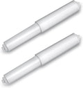 2Pack White Toilet Paper Holder Spring Loaded Roller Replacement Rod Toilet Paper Roller Spindle Replacement Rod Toilet Paper Roll Holder Toilet Paper Holder Stand