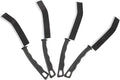 BESPORTBLE 4pcs Hard Bristled Crevice Cleaning Brush Set Non-Slip Handle, Thin Corner Scrub Brushes for Kitchen, Bathroom, Tile Grout, and Household Cleaning