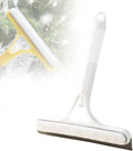 3 in 1 Window Cleaning Scraper, 2025 Upgraded Window Squeegee with Spray, Squeegee for Shower Glass, Glass Scraper All Purpose Window Cleaner Tool for Car, Home, Kitchen,Bathrooms Window (White)