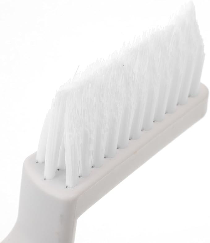 Angoily 2pcs Heavy Duty Floor Scrubber Brush and Grout Cleaning Brush with Stiff Bristles for Tile Floors, Shower, Bathroom, Kitchen, and Baseboard Detailing