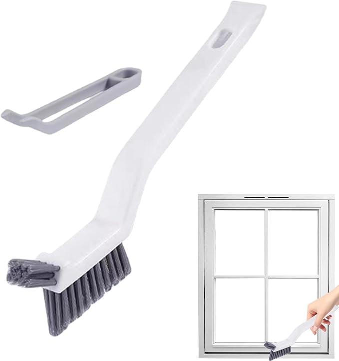 Crevice Cleaning Tool, Multi Purpose Grout, Brush Cleaner with Stiff Bristles, Bathroom Scrubber with Flexible Design, Cleaning Tools for Household Use, Kitchen Bathroom Vehicle Faucets