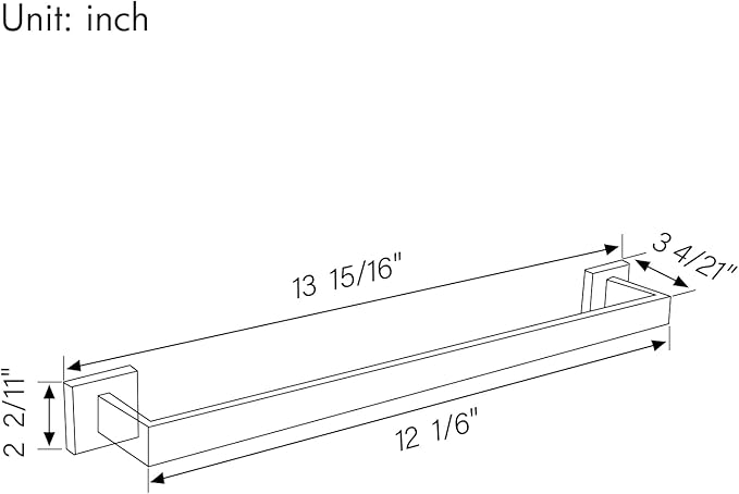 BANOLUX Towel Rack, 12-Inch Single Towel Bars for Bathroom, Towel Racks for Bathroom Wall Mounted SUS304 Stainless Steel Hand Towel Holder Heavy Duty, Chrome Towel Bar 2 Pack, A7-TB-PC-12IN-2PACK