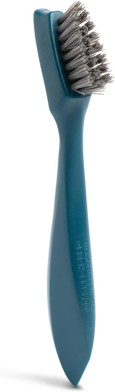 Full Circle Clean Ocean Grout Brush - Grout & Tile Scrub Brush for Shower, Bathroom, Kitchen & Household use, Teal
