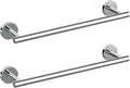 Cilee 2 Pieces Polished Chrome Bathroom Towel Bar, 16 Inch Double Towel Racks,Bathroom Towel Holder Hand Towel Bar for Bathroom Stainless Steel Wall Mount