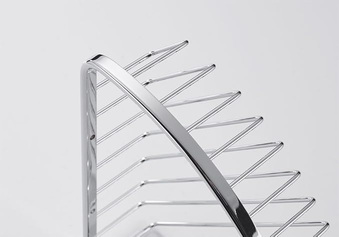 Corner Shower Caddy,Chrome Corner Shower Basket,Wall Mounted Bathroom Soap Holder & Shampoo Shelf,Solid Brass Wire Basket Soap Dish for Inside Shower,Polished Chrome